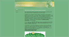 Desktop Screenshot of buildinghealthyconnections.com