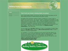 Tablet Screenshot of buildinghealthyconnections.com